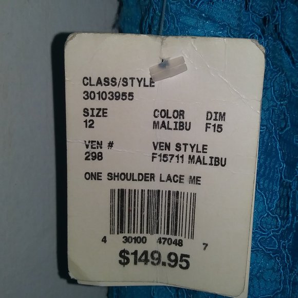 New David's Bridal One Shoulder Dress - Picture 9 of 9